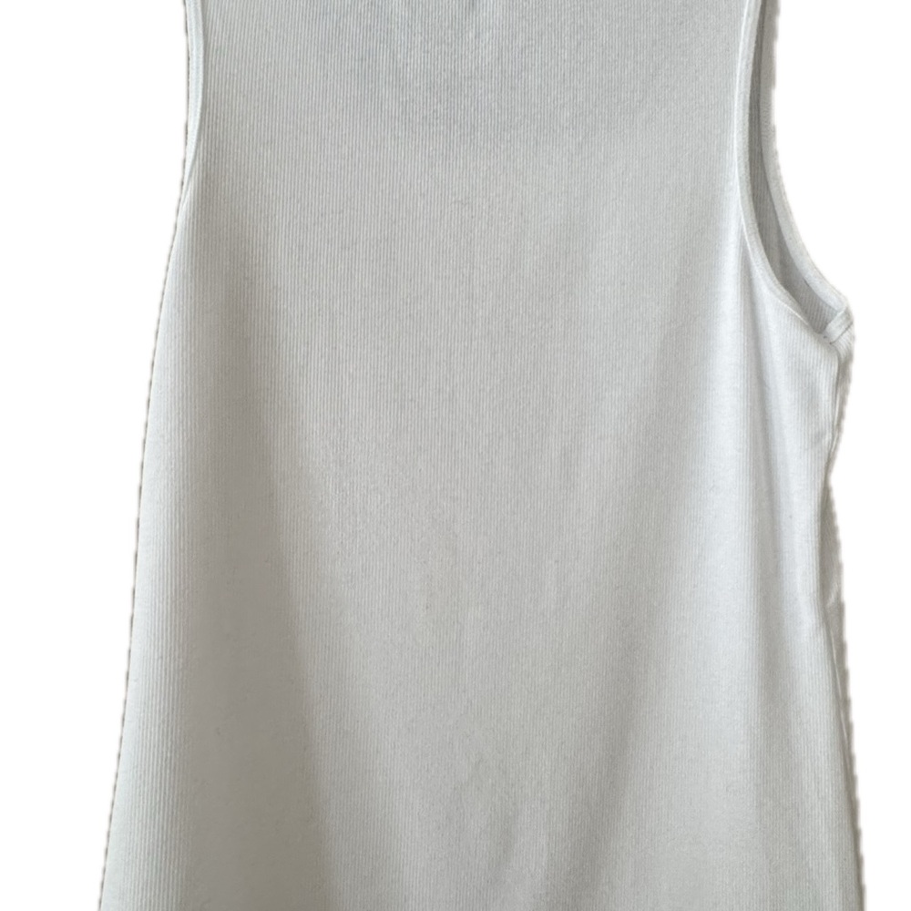 GAP Gray Ribbed Tank Top - Picture 2 of 3